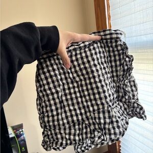 Black and White Gingham mini skirt